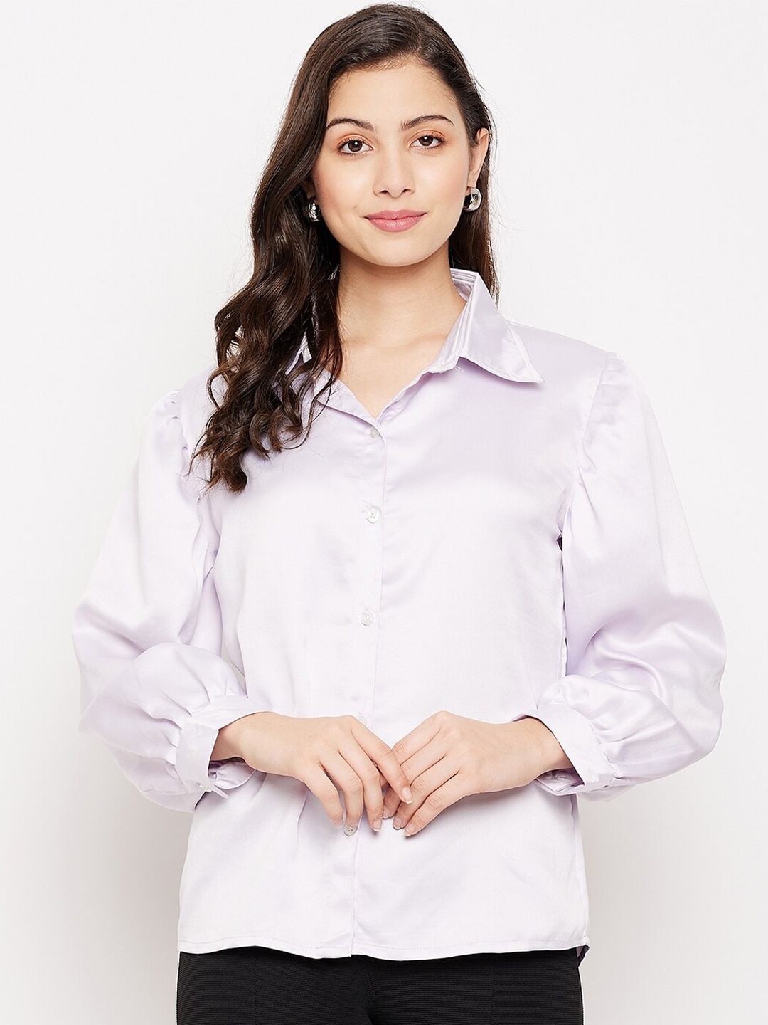 Fashfun Relaxed Fit Casual Shirt, Purple