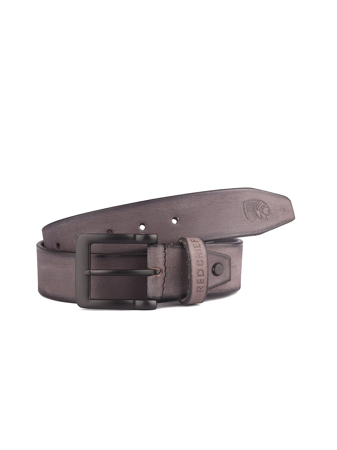Red Chief Men Black Leather Formal Belt