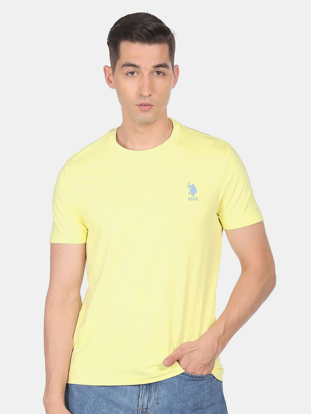 U S Polo Assn Men Yellow T-shirt
U S Polo Assn Men Yellow T-shirt