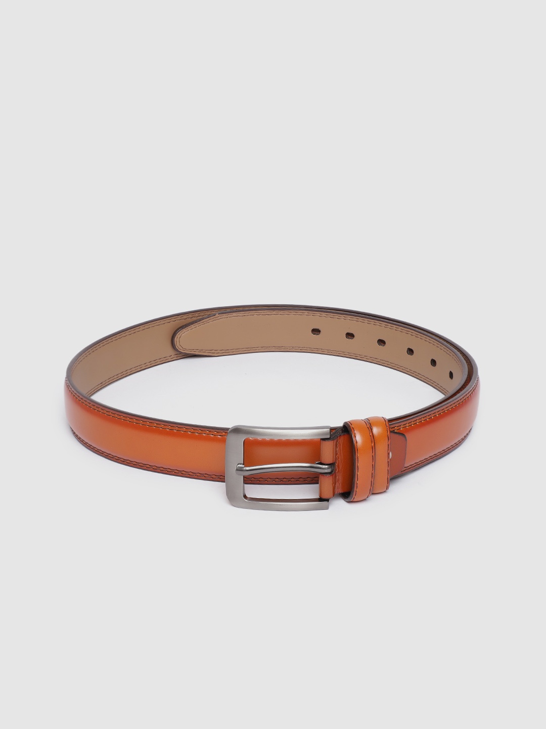 HIGHLANDER Men Tan Brown Solid Belt