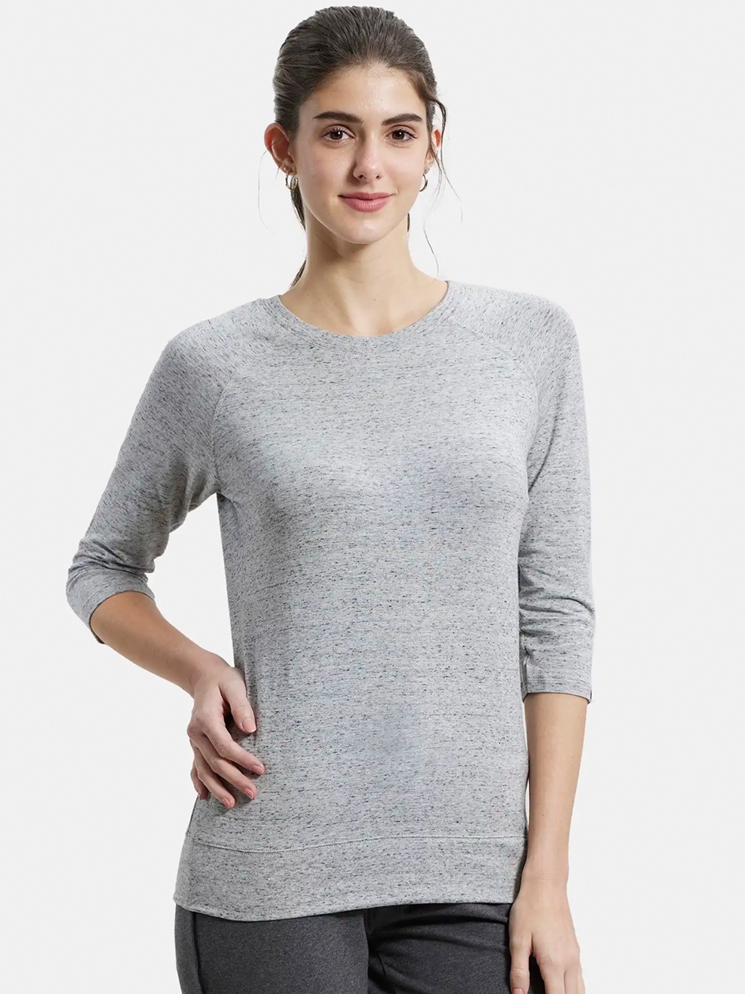 Jockey Super Combed Cotton Regular Fit Solid Round Neck Three Quarter Sleeve T-shirt -AW14, Grey
Jockey Super Combed Cotton Regular Fit Solid Round Neck Three Quarter Sleeve T-shirt -AW14, Grey