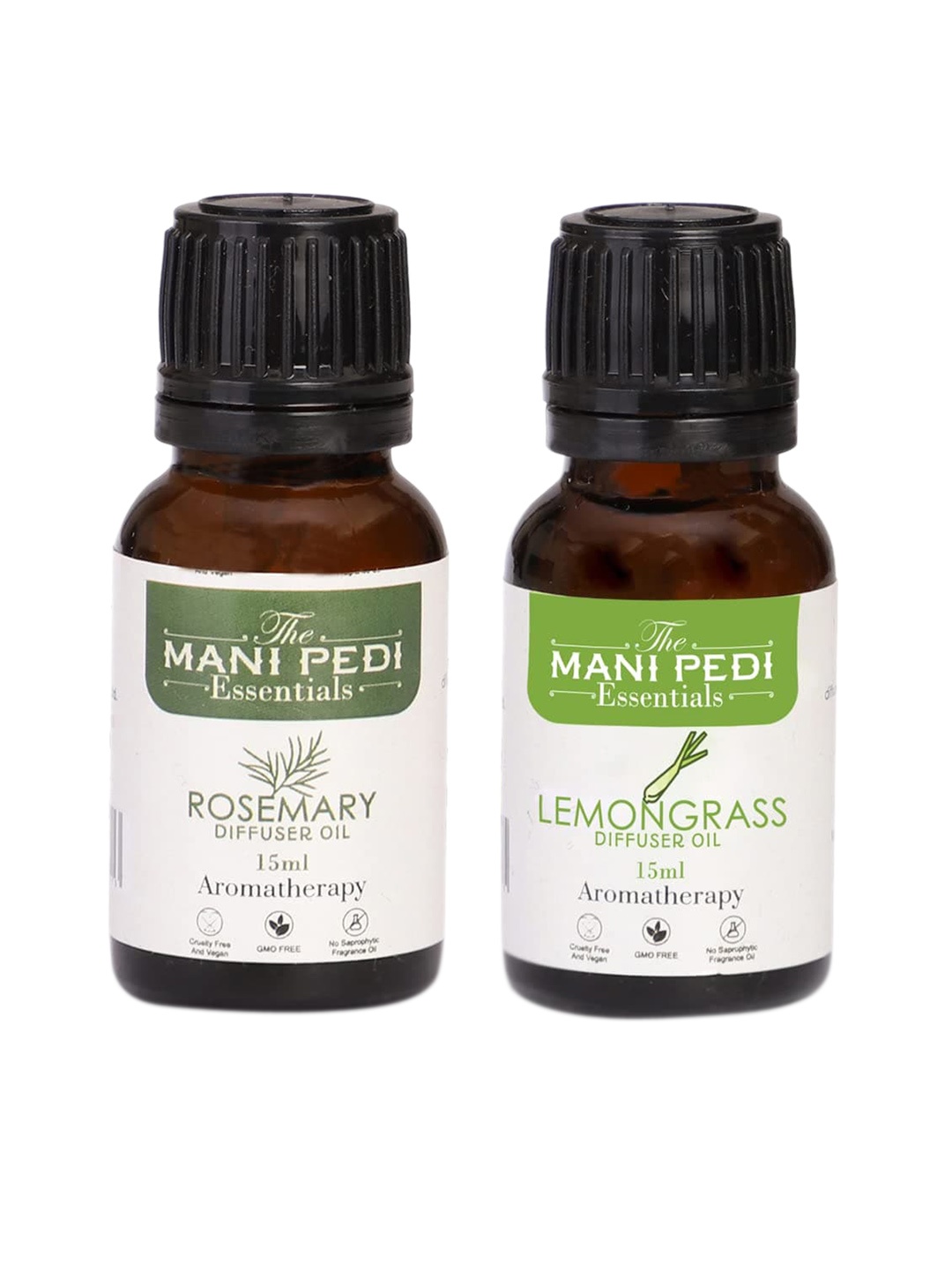 The Mani Pedi Essentials Set Of 2 Brown Rosemary & Lemongrass Aroma Oil Diffusers 15 ml
The Mani Pedi Essentials Set Of 2 Brown Rosemary & Lemongrass Aroma Oil Diffusers 15 ml