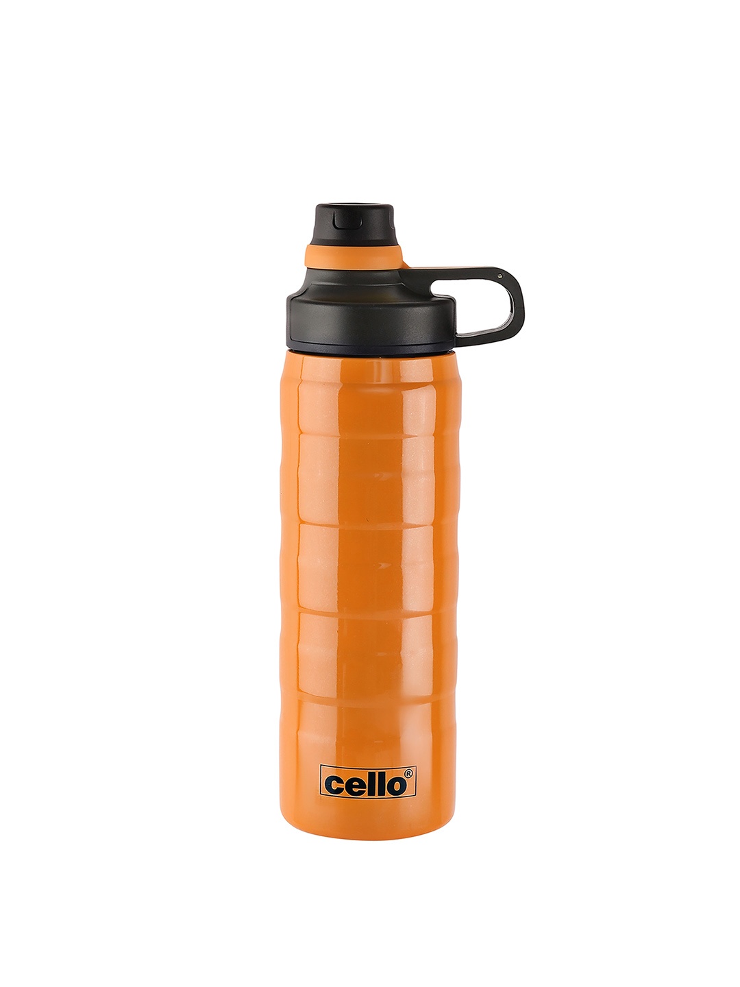 Cello Orange-Colored Nitro Stainless Steel Double Insulated Hot & Cold Water Bottle 600ML