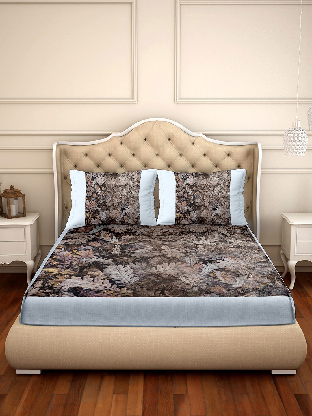 BELLA CASA Scotland Collection Printed 350 TC Cotton King Bedsheet with 2 Pillow Covers, Brown
BELLA CASA Scotland Collection Printed 350 TC Cotton King Bedsheet with 2 Pillow Covers, Brown