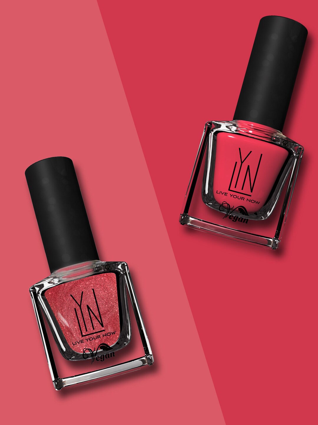 LYN LIVE YOUR NOW Pack of 2 Vegan Cruelty-Free Nail Polish - Didya Vink At Me & Blush Affair 16ml, Peach
LYN LIVE YOUR NOW Pack of 2 Vegan Cruelty-Free Nail Polish - Didya Vink At Me & Blush Affair 16ml, Peach