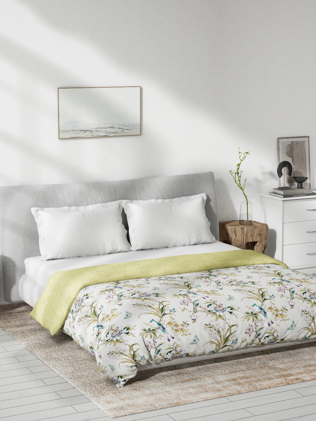 DDecor Off White & Yellow Floral Printed Mild Winter 150 GSM Cotton Double Bed Quilt
DDecor Off White & Yellow Floral Printed Mild Winter 150 GSM Cotton Double Bed Quilt