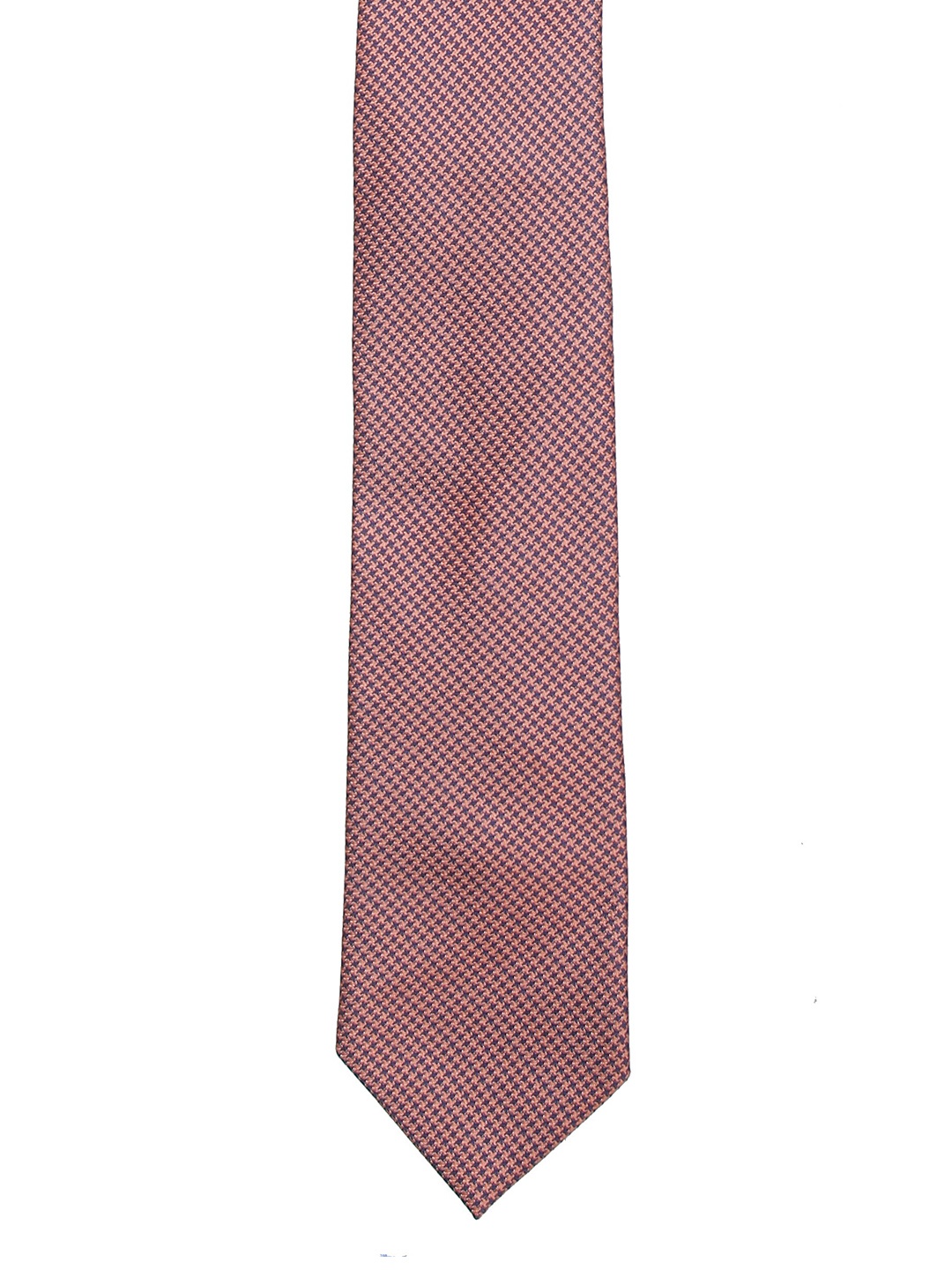 Calvadoss Men Red Woven Design Broad Tie