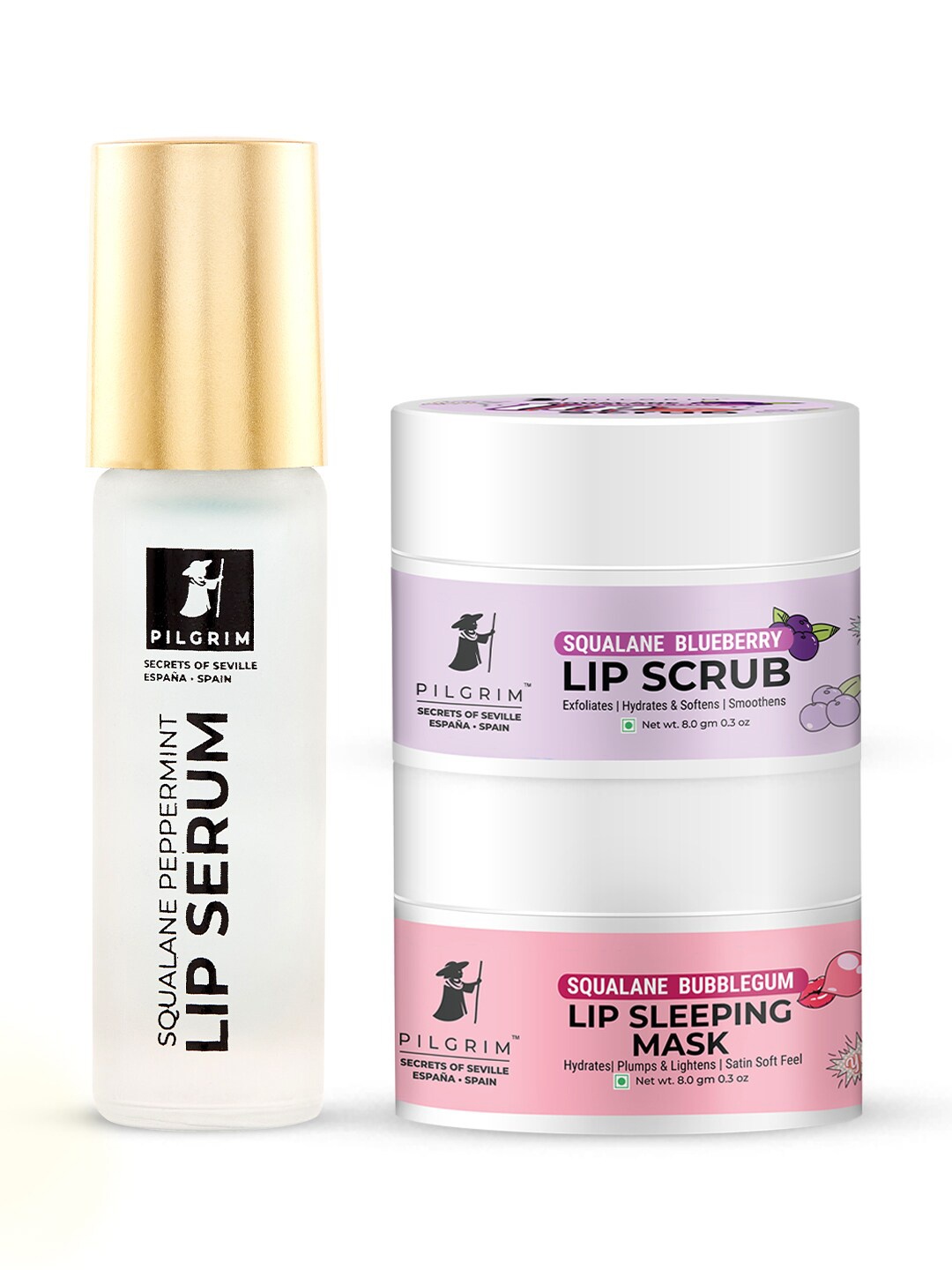 Pilgrim Squalane Perfect Pout Hydrating Lip Care Kit For Soft, Plump & Fuller Lips, Blue
Pilgrim Squalane Perfect Pout Hydrating Lip Care Kit For Soft, Plump & Fuller Lips, Blue