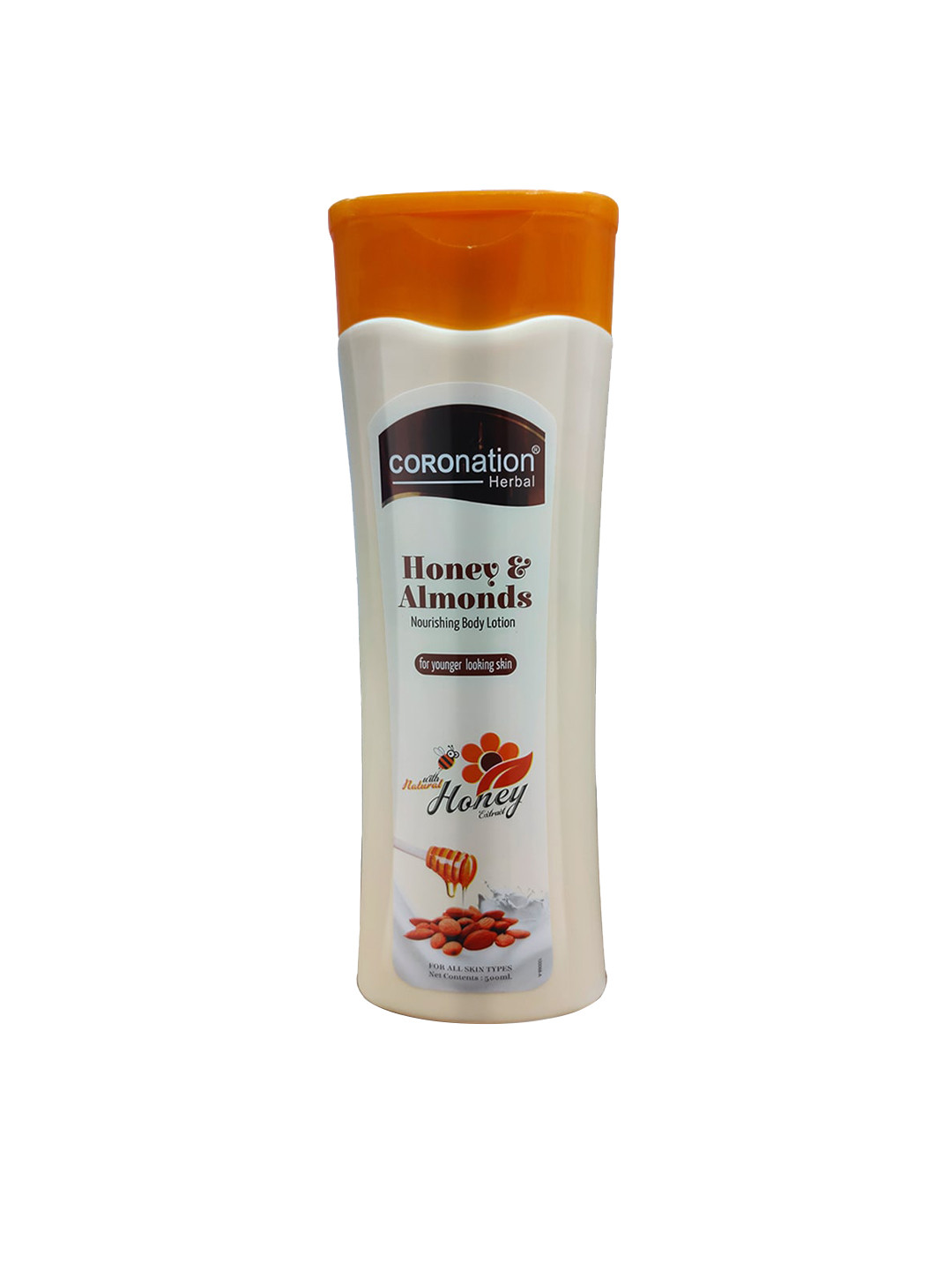 COROnation Herbal Honey & Almond Nourishing Body Lotion for Soft Skin - 500 ml, White
COROnation Herbal Honey & Almond Nourishing Body Lotion for Soft Skin - 500 ml, White