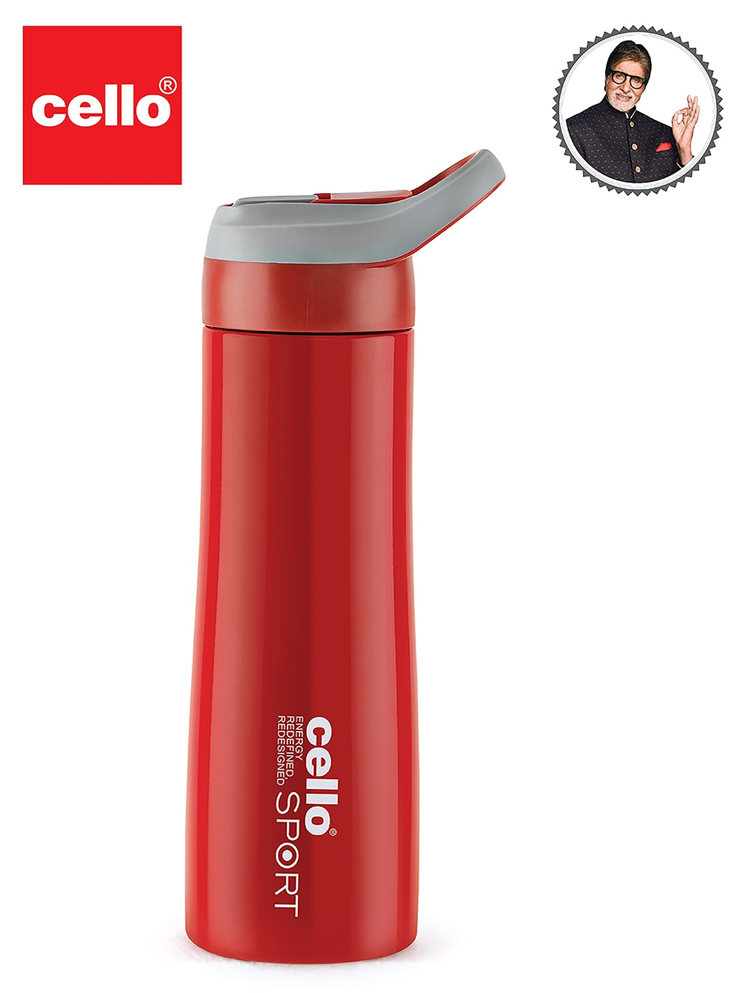 Cello Red Pro Stainless Steel Vacuum Insulated Water Bottle With Flip-Top Lid 750 ML
Cello Red Pro Stainless Steel Vacuum Insulated Water Bottle With Flip-Top Lid 750 ML
