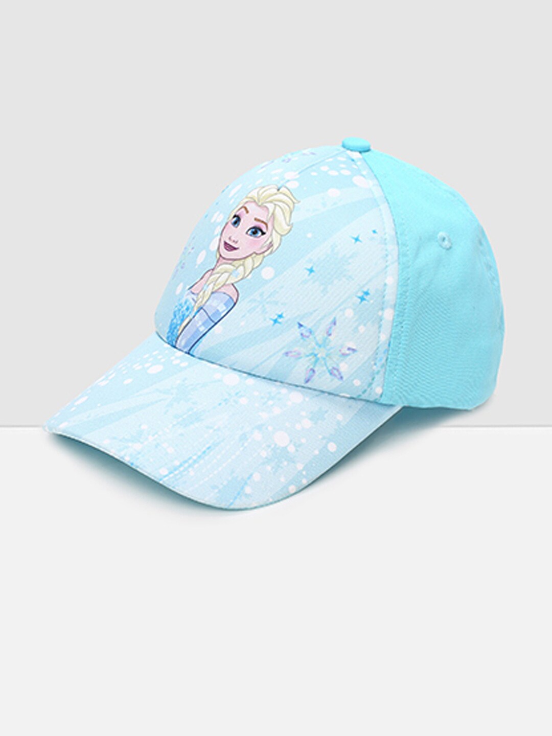 max Girls Blue & White Printed Visor Cap