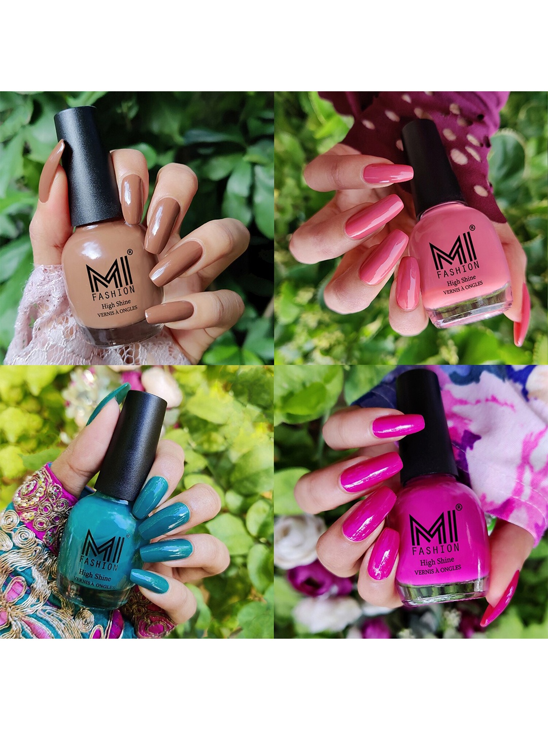 MI FASHION Set Of 4 Vernis A Ongles Ultra High Glass HD 3D Shine Nail Polish 60ml - Nude, Candy Cotton, Sea Green, Bright Plum
MI FASHION Set Of 4 Vernis A Ongles Ultra High Glass HD 3D Shine Nail Polish 60ml - Nude, Candy Cotton, Sea Green, Bright Plum