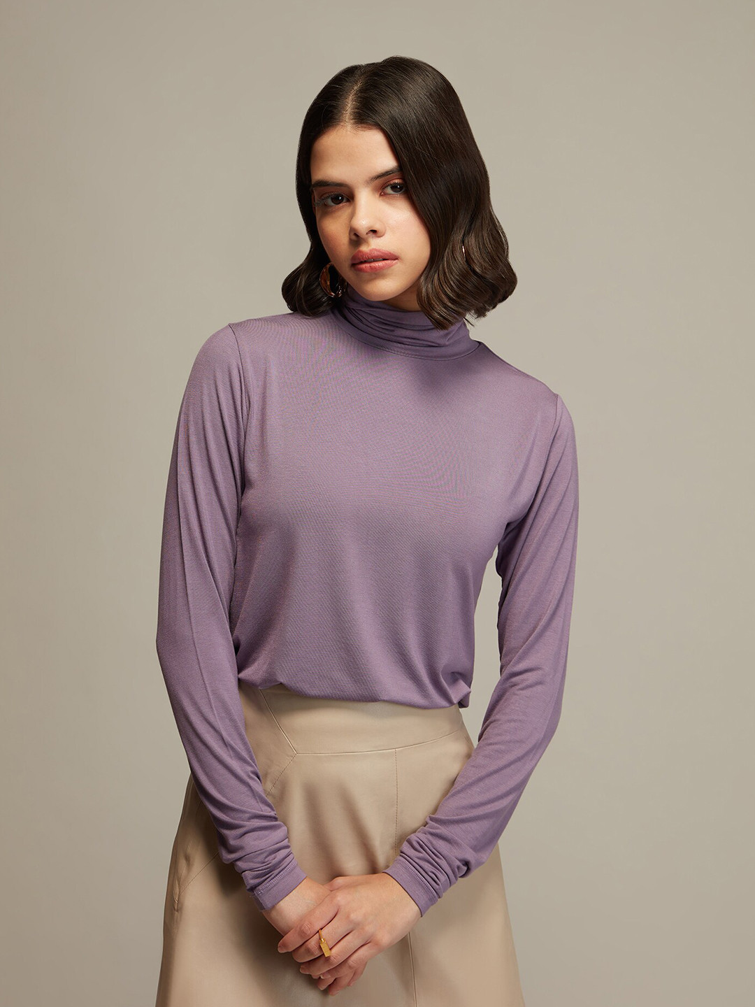 20Dresses Women Purple High Neck T-shirt
20Dresses Women Purple High Neck T-shirt