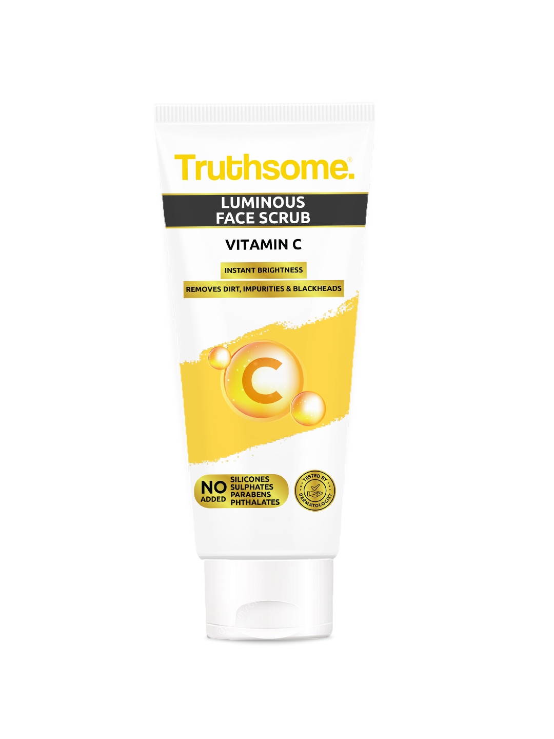 Truthsome. Luminous Face Scrub with Vitamin C for Instant Brightness - 100 ml, White
Truthsome. Luminous Face Scrub with Vitamin C for Instant Brightness - 100 ml, White