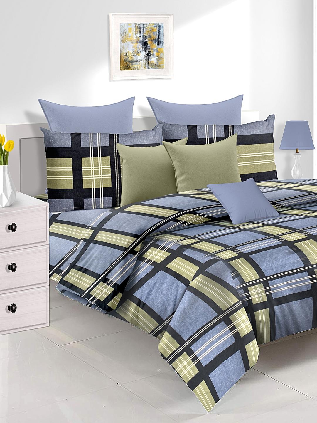 Athome by Nilkamal Grey & Black Utopia Tartan Double Bedsheet with 2 Pillow Covers
Athome by Nilkamal Grey & Black Utopia Tartan Double Bedsheet with 2 Pillow Covers