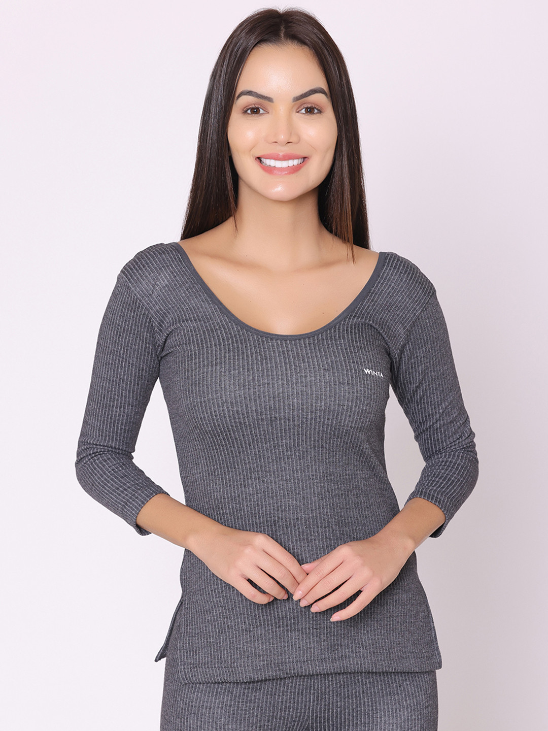GROVERSONS Paris Beauty Women Grey Solid Thermal Top
GROVERSONS Paris Beauty Women Grey Solid Thermal Top