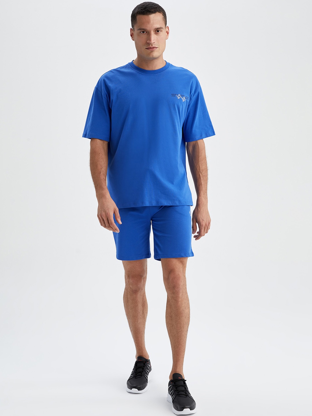 DeFacto Men Blue Cotton Shorts