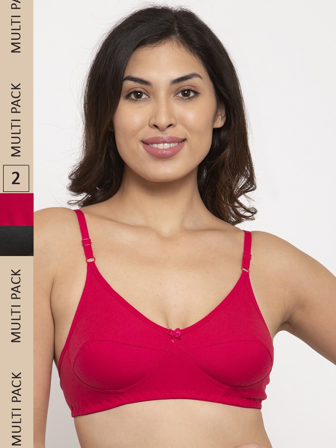 Innocence Charcoal & Pink Pack Of 2 Non Padded Non wired Full Coverage Cotton Everyday Bra
Innocence Charcoal & Pink Pack Of 2 Non Padded Non wired Full Coverage Cotton Everyday Bra