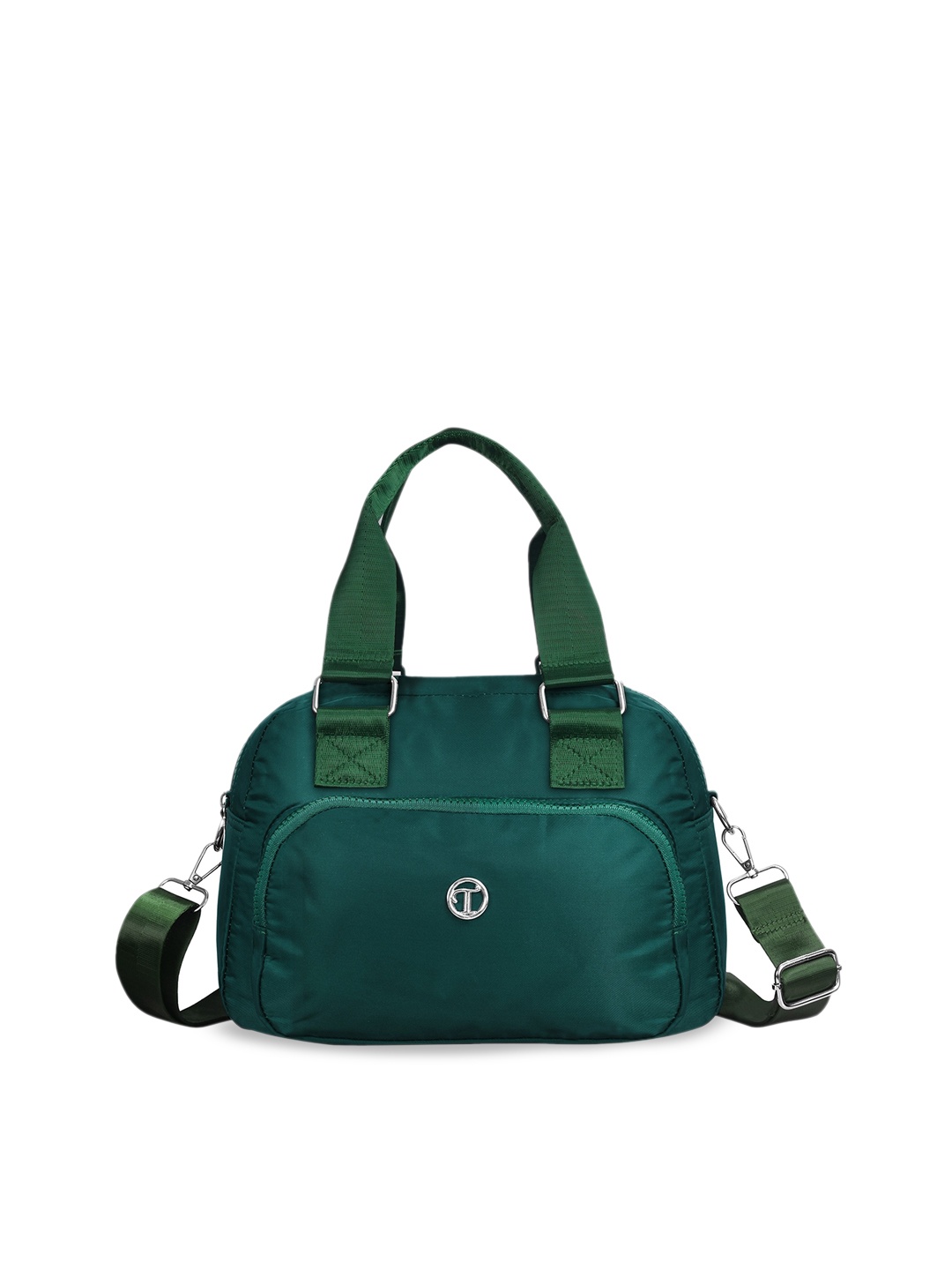 Diva Dale Green Oversized Structured Sling Bag