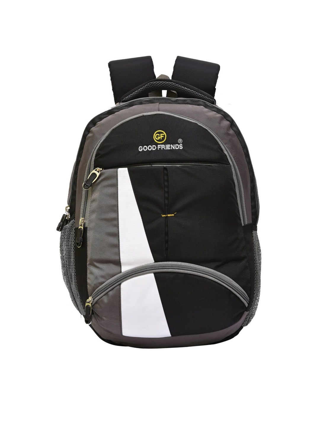 GOOD FRIENDS Unisex Black Brand Logo Embroidered Light Weight Waterproof Laptop Backpack
GOOD FRIENDS Unisex Black Brand Logo Embroidered Light Weight Waterproof Laptop Backpack