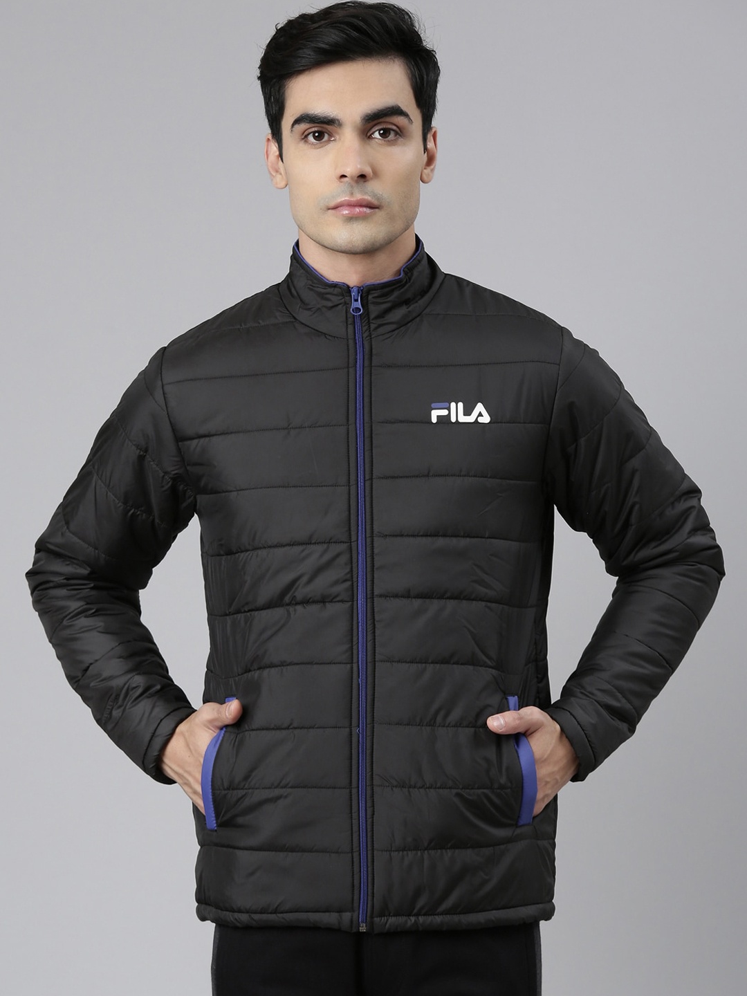 FILA Men Black Puffer Jacket