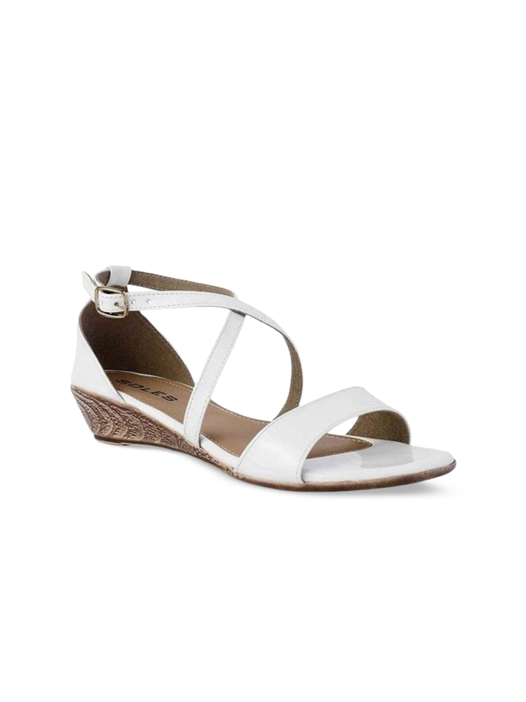 SOLES White Sold Comfort Wedges