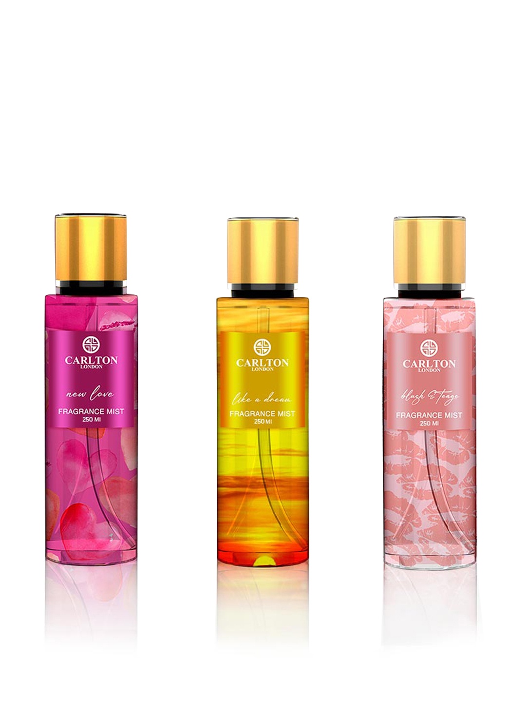 Carlton London Set of 3 Body Mists 250ml Each - New Love + Juicy Secrets + Blush & Tease, Pink
Carlton London Set of 3 Body Mists 250ml Each - New Love + Juicy Secrets + Blush & Tease, Pink