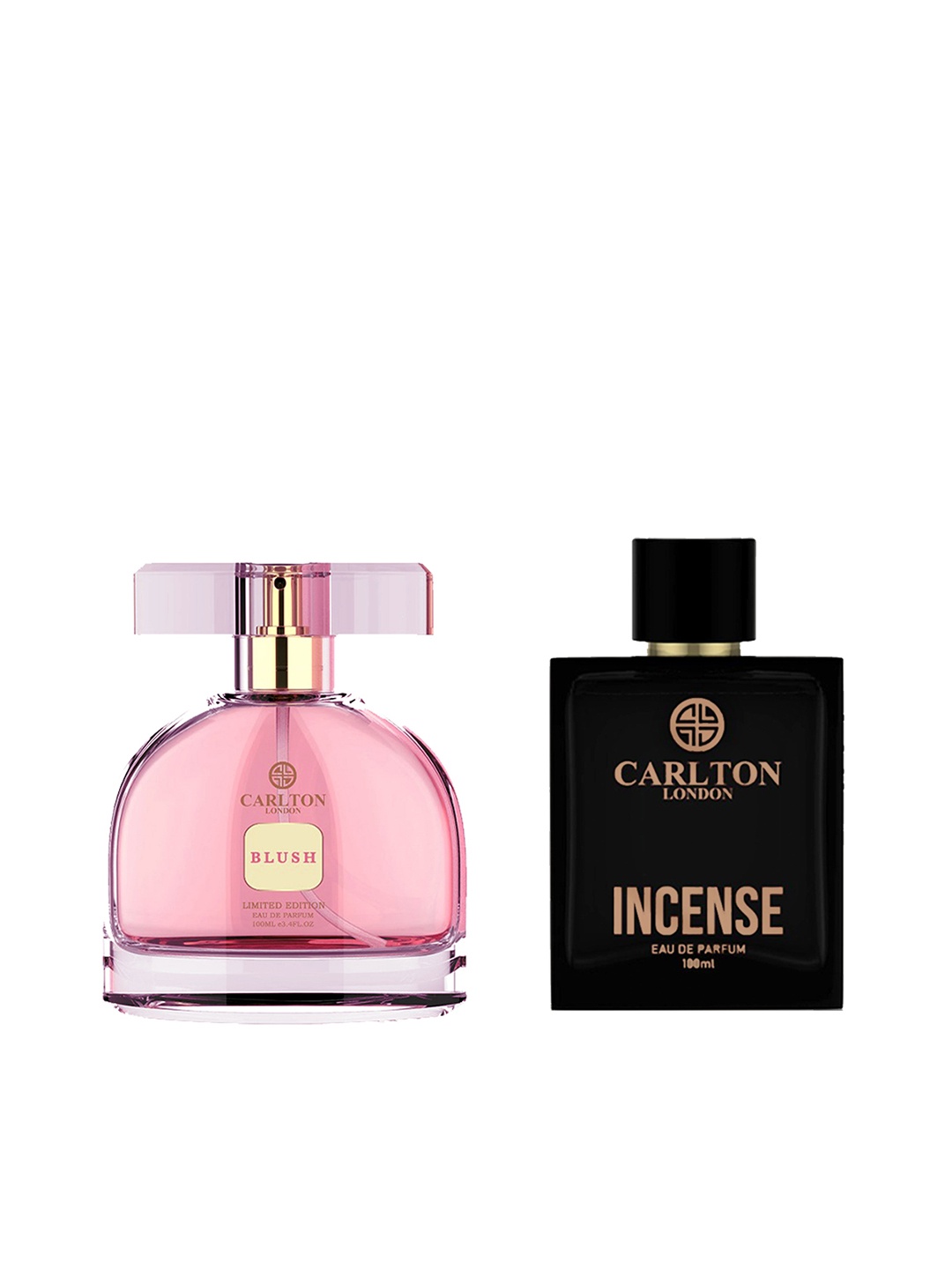 Carlton London Set of Men Incense & Women Blush Limited Edition Eau De Parfum - 100ml each, Pink
Carlton London Set of Men Incense & Women Blush Limited Edition Eau De Parfum - 100ml each, Pink