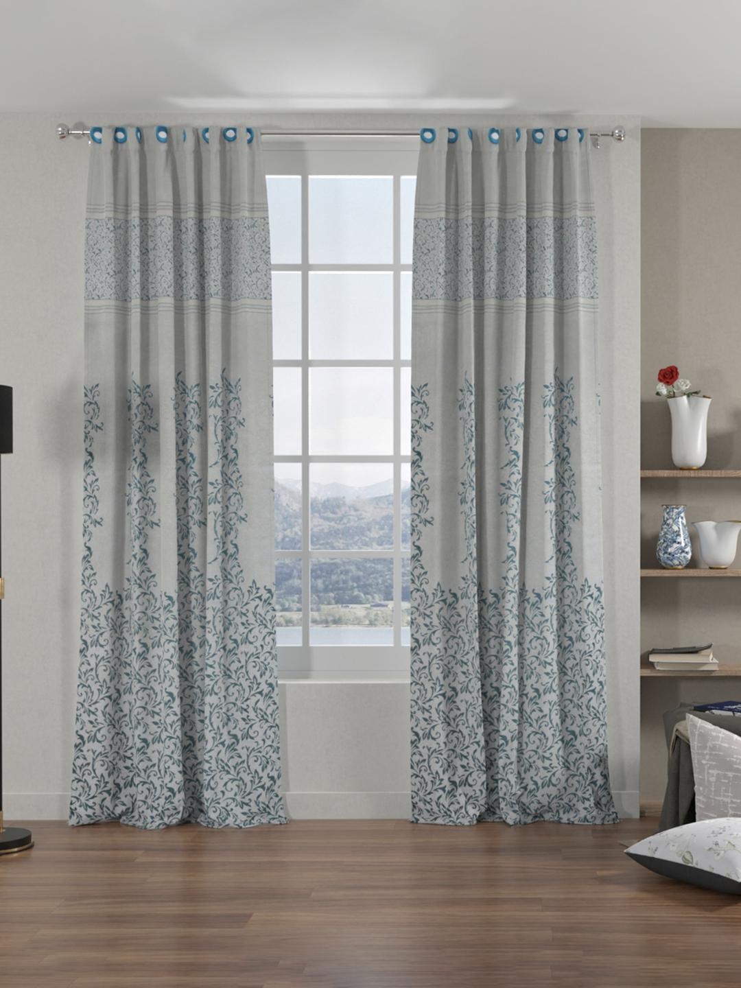 Athome by Nilkamal Grace Jacquard Set Of 2 Ethnic Motifs Black Out Door Curtain, Sea green
Athome by Nilkamal Grace Jacquard Set Of 2 Ethnic Motifs Black Out Door Curtain, Sea green