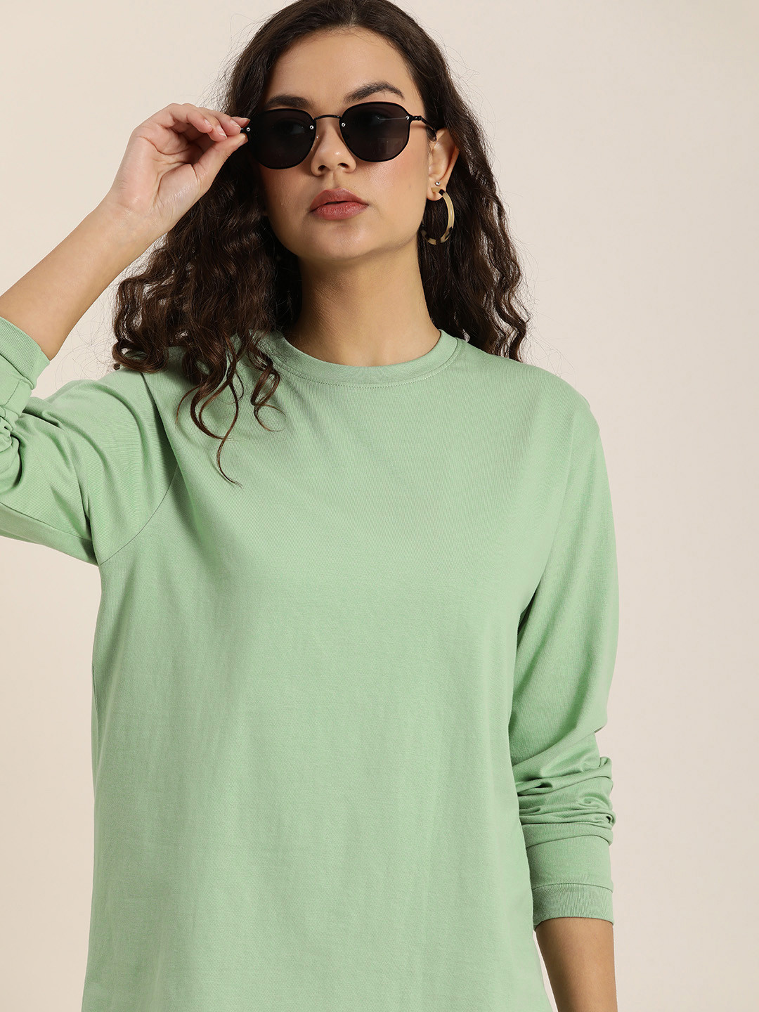 Difference of Opinion Round Neck Pure Cotton Oversized Fit T-shirt, Green
Difference of Opinion Round Neck Pure Cotton Oversized Fit T-shirt, Green
