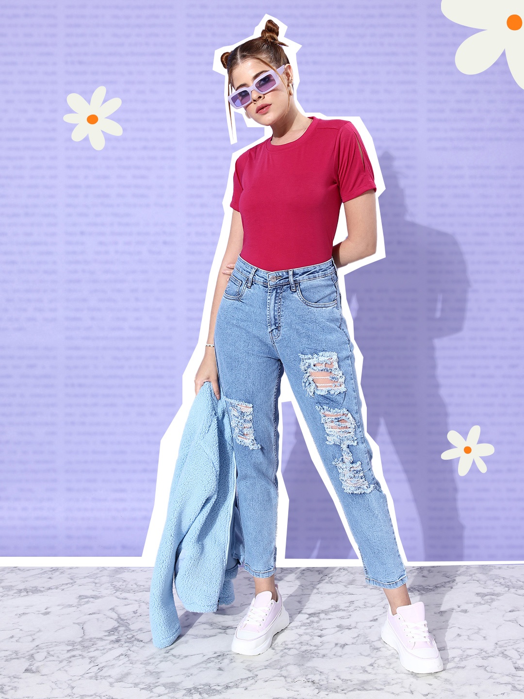 Harvard Women High-Rise Highly Distressed Heavy Fade Acid Wash Stretchable Jeans, Blue
Harvard Women High-Rise Highly Distressed Heavy Fade Acid Wash Stretchable Jeans, Blue