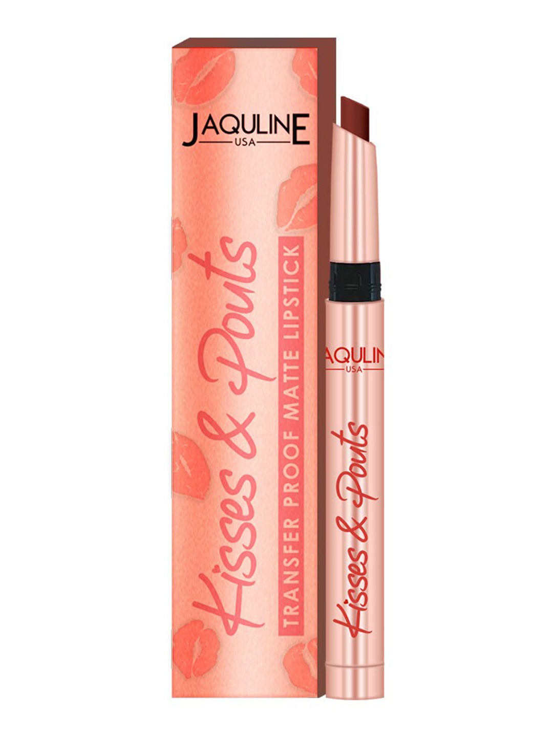 Jaquline USA Kisses & Pouts Transfer Proof Matte Lipstick 1.4 g - Steamy Kiss 09, Brown
Jaquline USA Kisses & Pouts Transfer Proof Matte Lipstick 1.4 g - Steamy Kiss 09, Brown