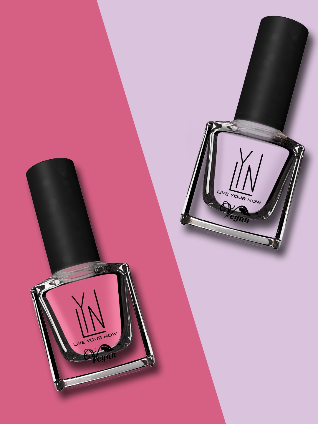 LYN LIVE YOUR NOW Set Of 2 Vegan Nail Polish 16ml each - Lilac Grace, Cherry Blossom, Na
LYN LIVE YOUR NOW Set Of 2 Vegan Nail Polish 16ml each - Lilac Grace, Cherry Blossom, Na