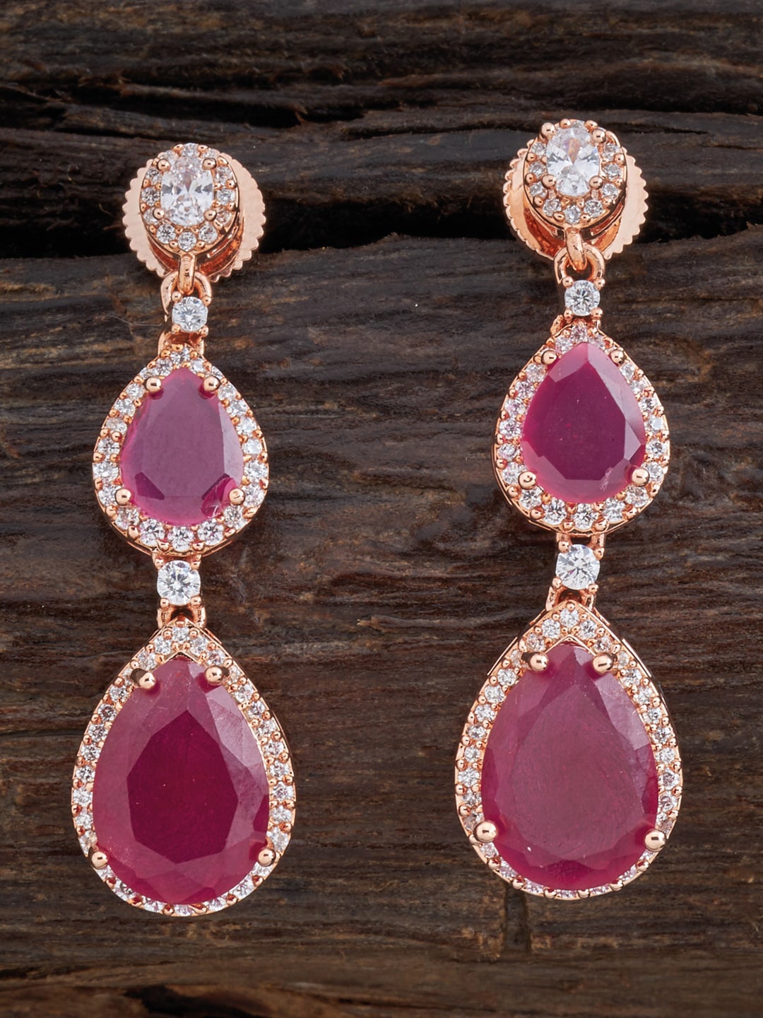 Kushal's Fashion Jewellery Women Rose-Gold Plated Pink Teardrop Shaped Drop Earrings
Kushal's Fashion Jewellery Women Rose-Gold Plated Pink Teardrop Shaped Drop Earrings