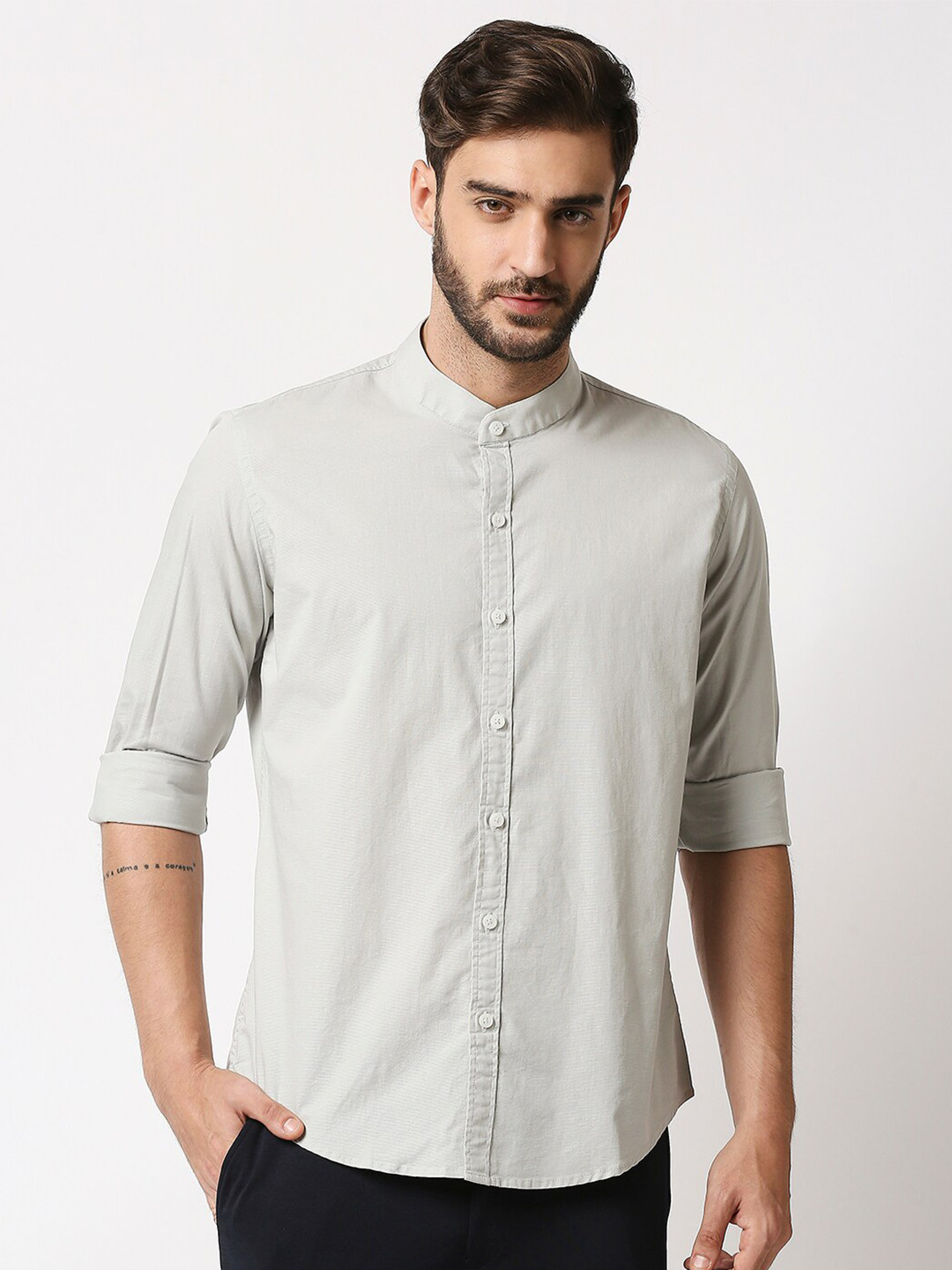 Manaca Men Off White Classic Cotton Casual Shirt
Manaca Men Off White Classic Cotton Casual Shirt