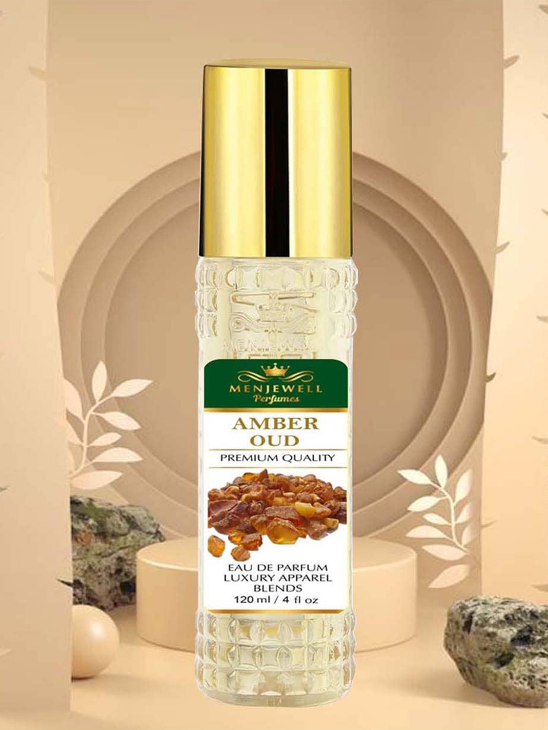Menjewell Men Amber Oud Premium Luxury Long Lasting Eau de Parfum - 120 ml, Yellow
Menjewell Men Amber Oud Premium Luxury Long Lasting Eau de Parfum - 120 ml, Yellow