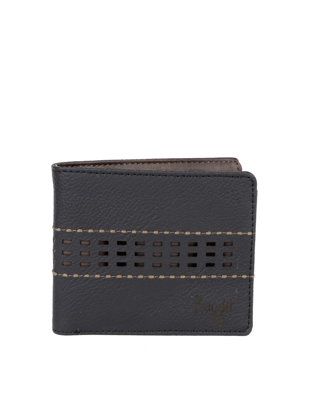 Baggit Men Black Solid Two Fold Wallet