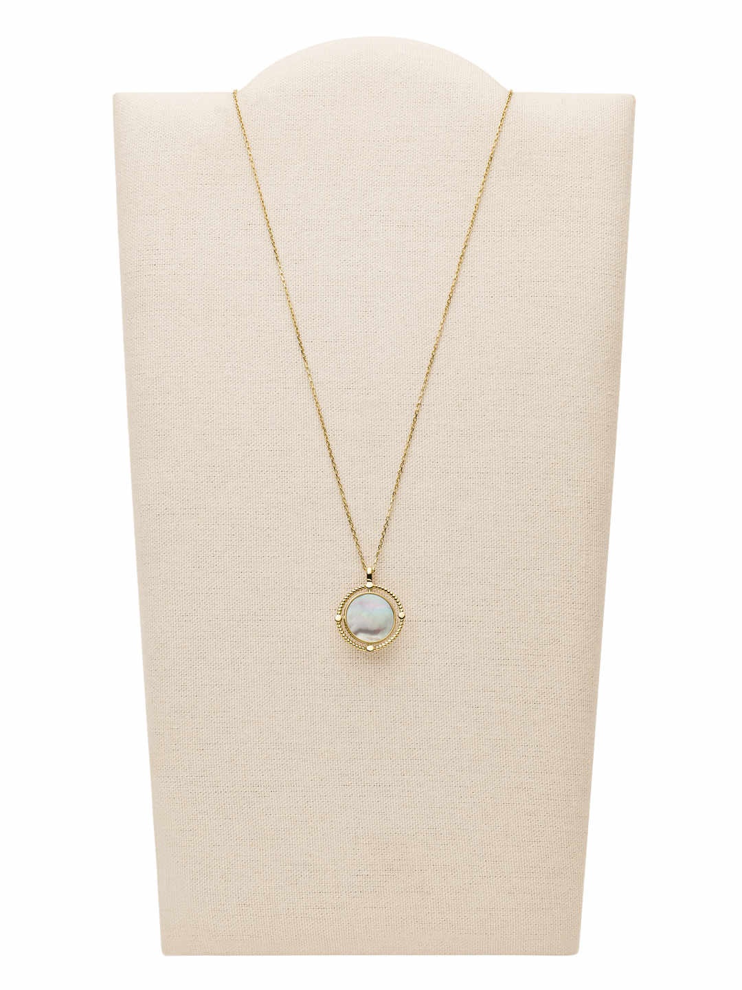 Fossil Gold-Plated & White Necklace