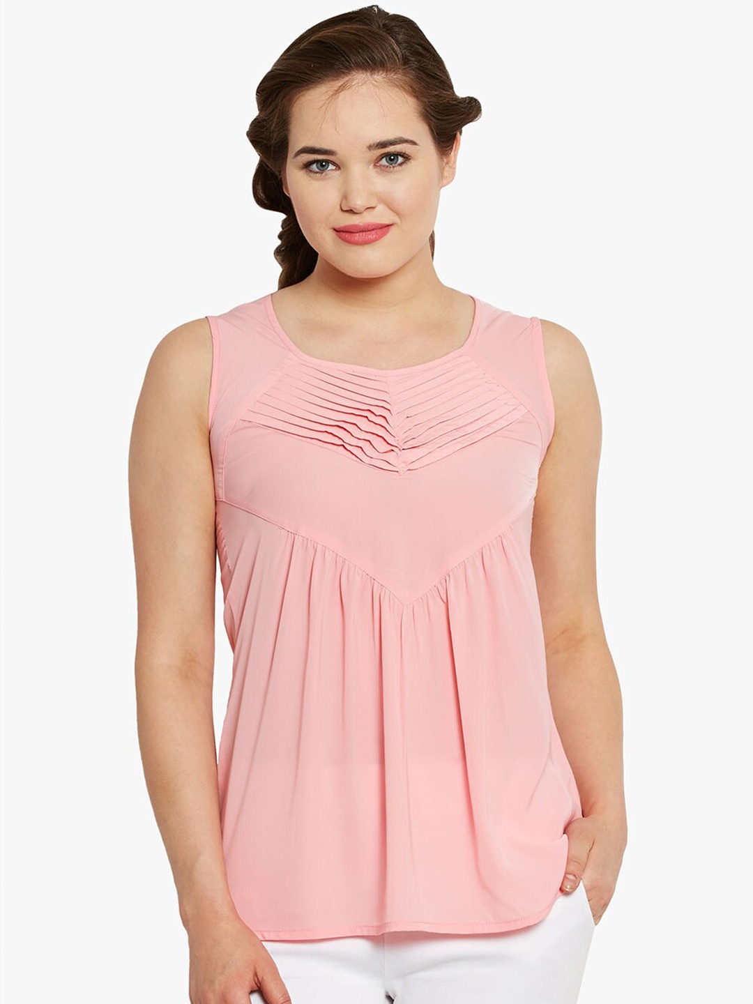 BandBox Pink Sleeveless Top