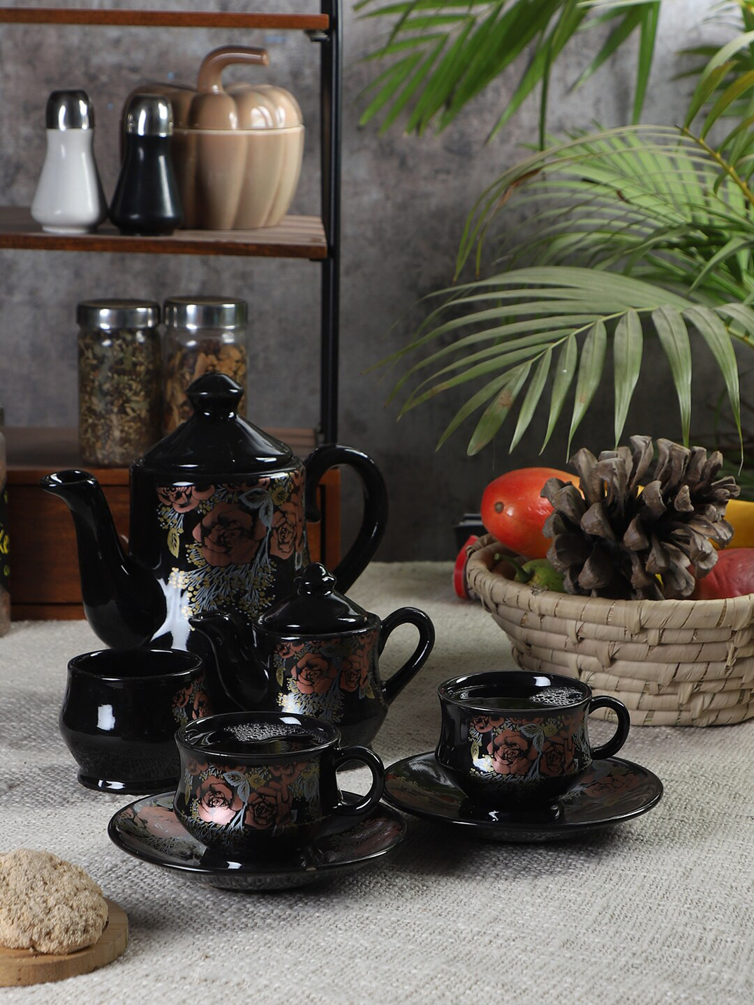 CDI Black 15 Pieces Printed Dishwasher & Microwave safe Bone China Kettle Set
CDI Black 15 Pieces Printed Dishwasher & Microwave safe Bone China Kettle Set