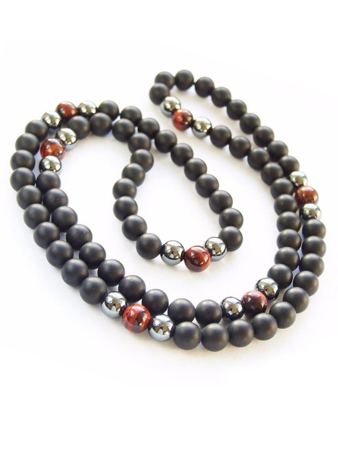 Young & Forever Men Red Tiger Eye Onyx Hematite Semi Precious Stone Silver Plated Necklace
Young & Forever Men Red Tiger Eye Onyx Hematite Semi Precious Stone Silver Plated Necklace