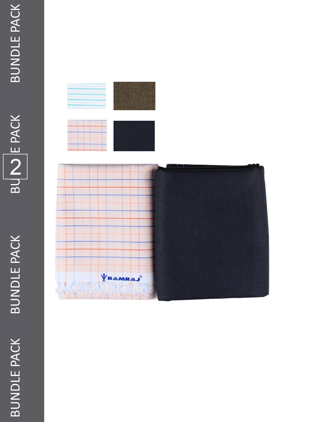 Ramraj Men Pack Of 2 Blue & Green Checked Shirt & Trouser Clothing Fabric Set
Ramraj Men Pack Of 2 Blue & Green Checked Shirt & Trouser Clothing Fabric Set