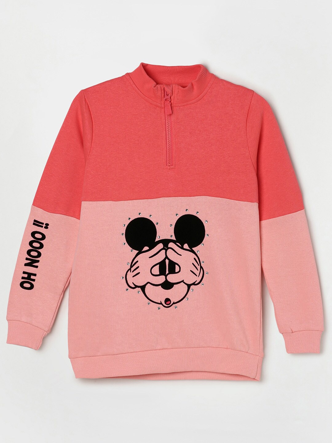 Fame Forever by Lifestyle Girls Mickey Mouse Cotton Printed Sweatshirt, Peach
Fame Forever by Lifestyle Girls Mickey Mouse Cotton Printed Sweatshirt, Peach