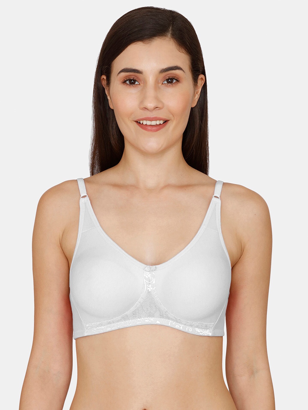 Coucou by Zivame White Solid Non Padded Bra