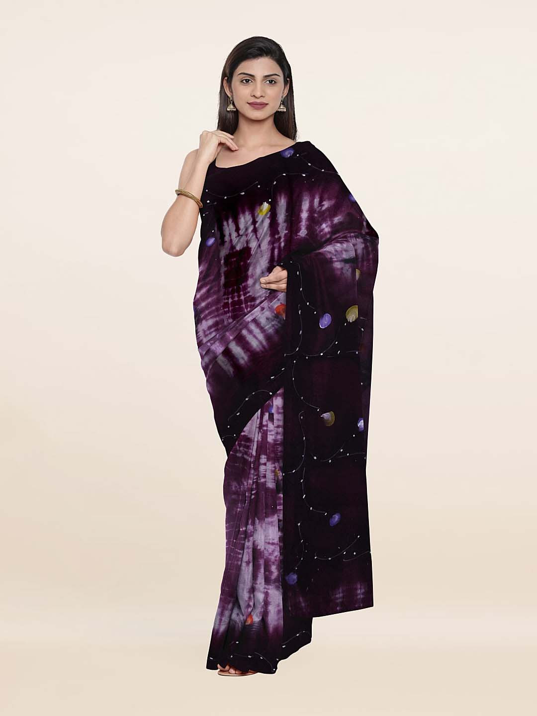 Pothys Violet & White Tie and Dye Pure Cotton Saree
Pothys Violet & White Tie and Dye Pure Cotton Saree