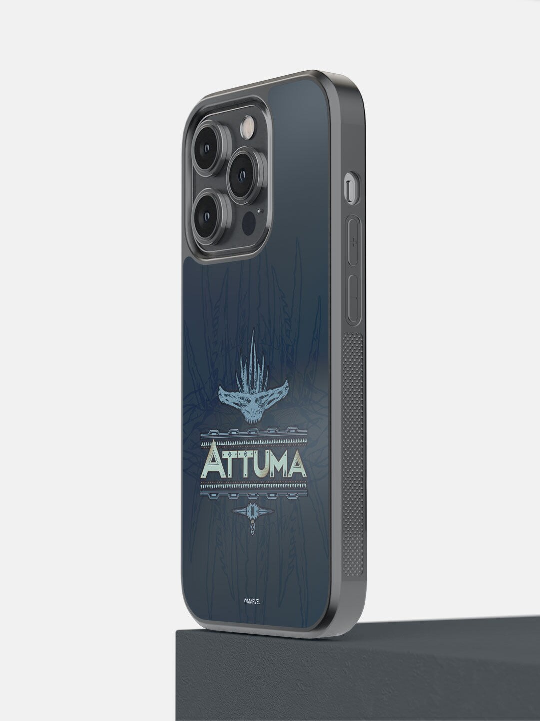 macmerise Blue Wakanda Forever Attuma Printed iPhone 14 Pro Bumper Case