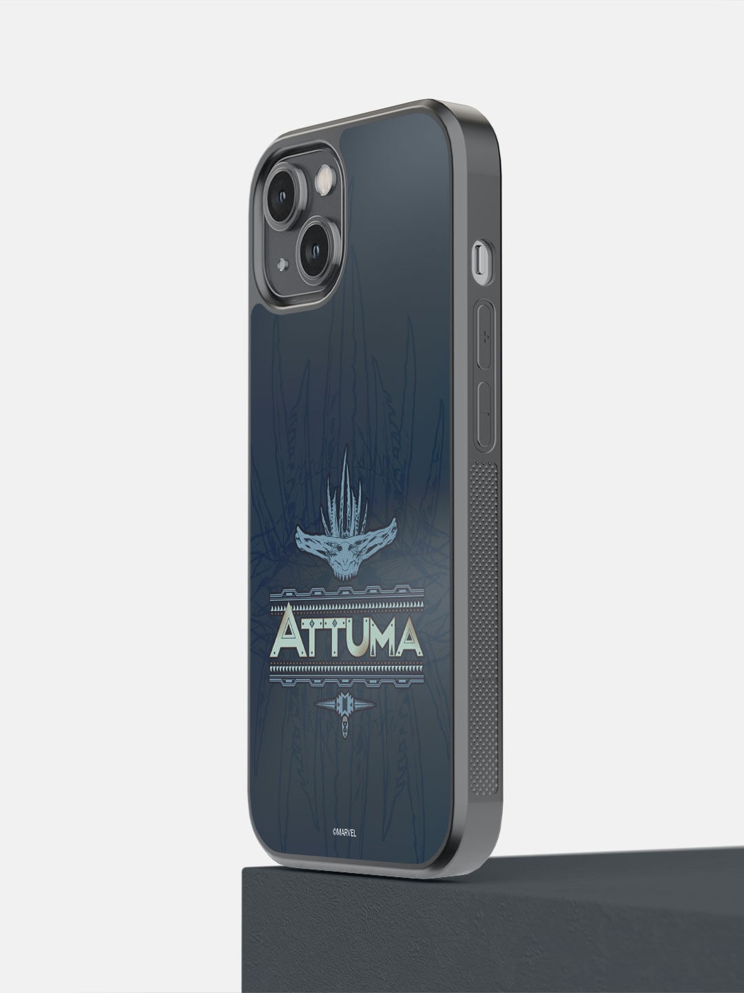 macmerise Blue Wakanda Forever Attuma Printed iPhone 14 Bumper Case