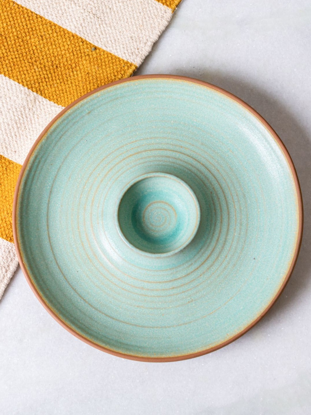 JASMEY HOMES Blue & Peach Printed Dishwasher and Microwave Safe Ceramic Glossy Plate
JASMEY HOMES Blue & Peach Printed Dishwasher and Microwave Safe Ceramic Glossy Plate