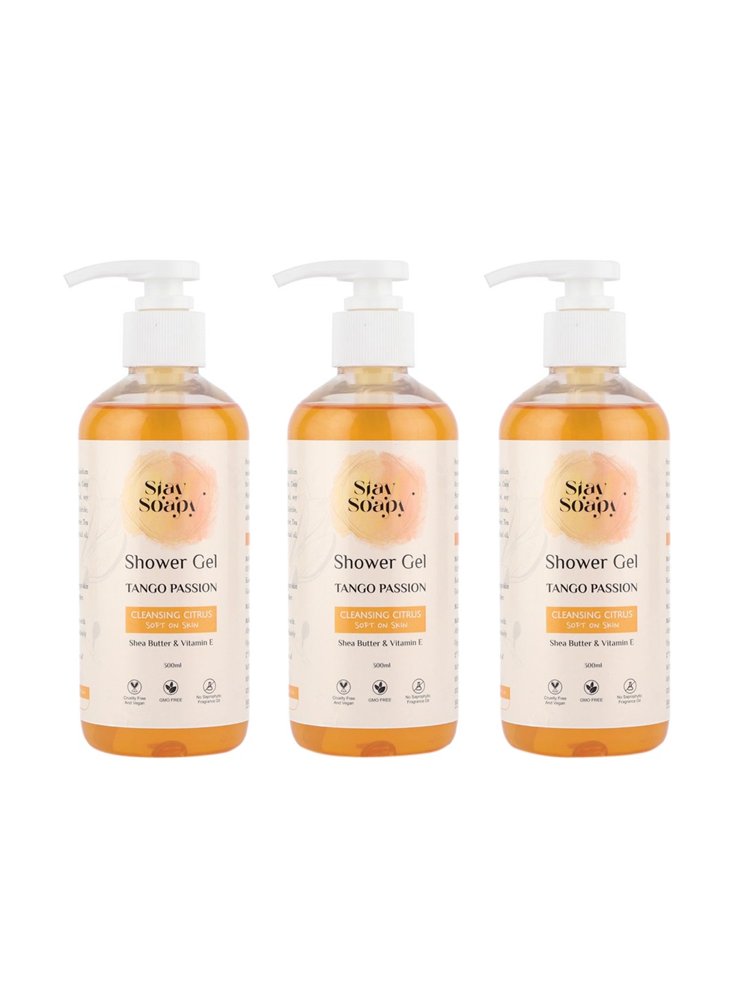 Stay Soapy Tango Passion Set Of 3 Shea Butter & Vitamin E Shower Gel 300 ml Each, Green
Stay Soapy Tango Passion Set Of 3 Shea Butter & Vitamin E Shower Gel 300 ml Each, Green