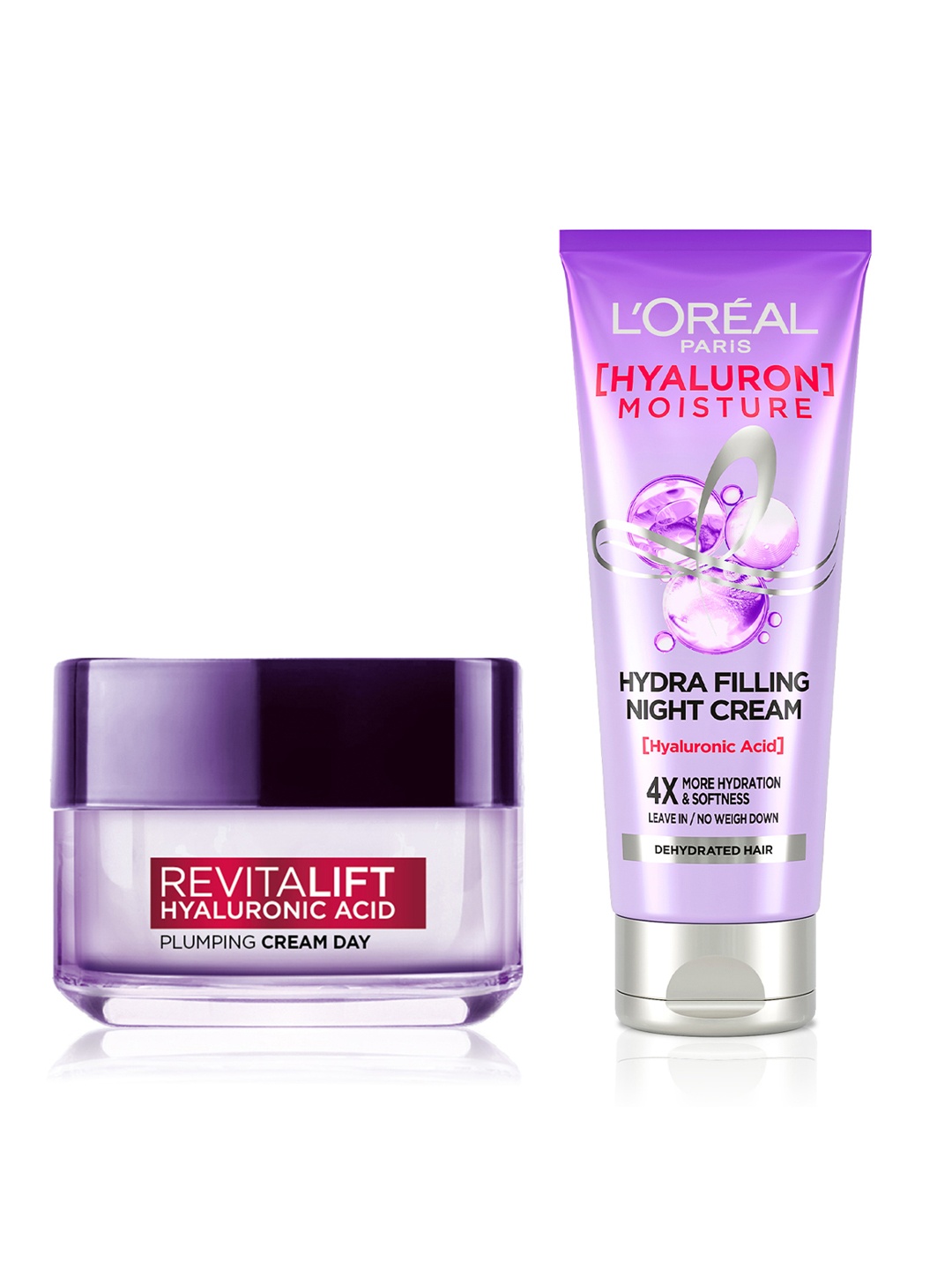 LOreal Set of Revitalift HA Day Cream 15ml + Hydra Filling Night Hair Cream 180ml, Purple
LOreal Set of Revitalift HA Day Cream 15ml + Hydra Filling Night Hair Cream 180ml, Purple